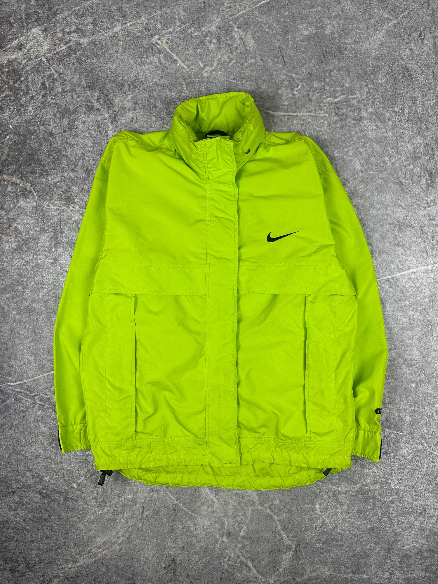 Vintage 90s Nike Utility Foldable Shoulder Pouch Bag Packable Windbreaker Jacket (S)