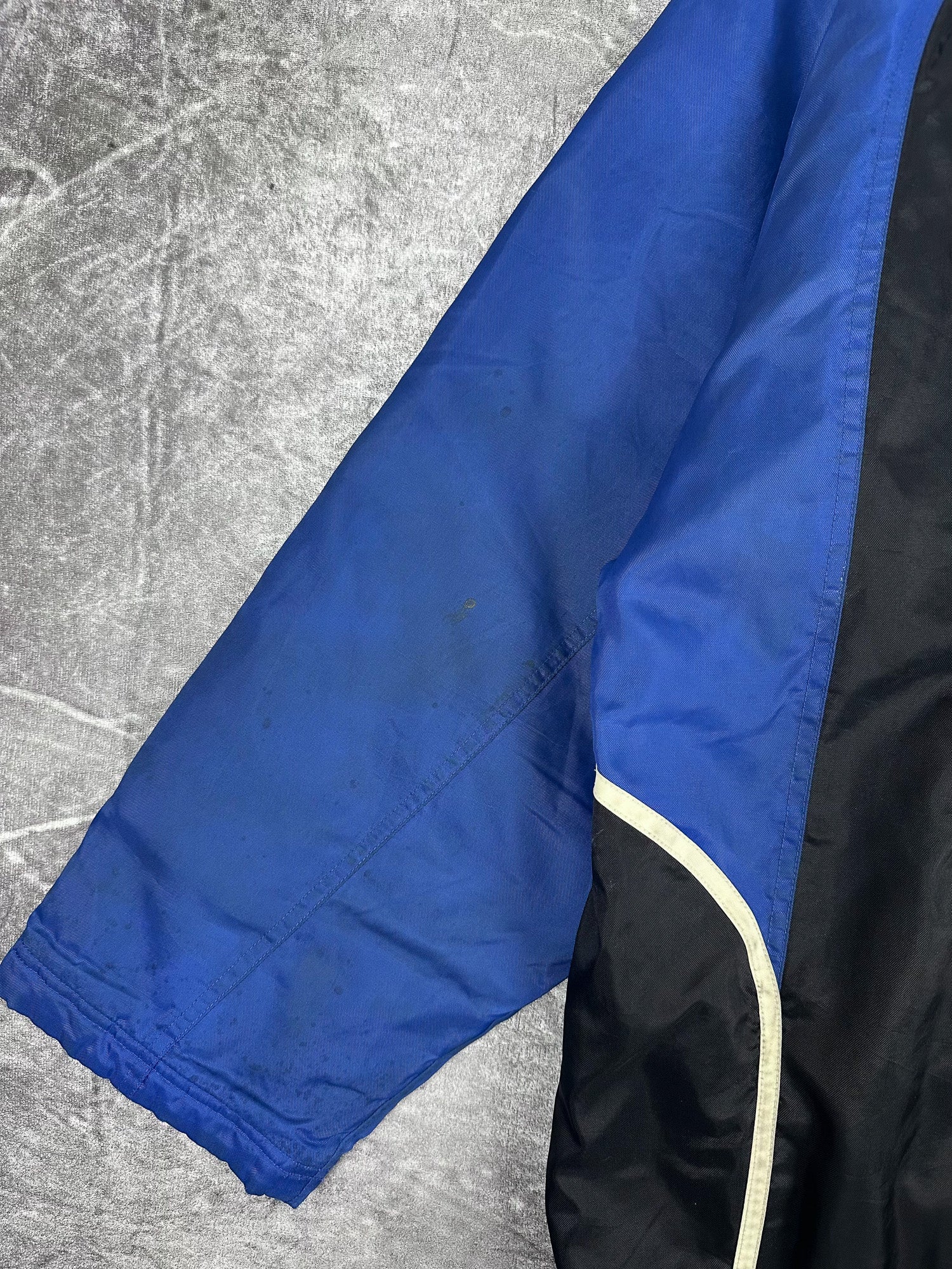 Vintage 90s Adidas 3 Stripe Colour Block Training Parka Jacket (L)