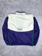 Vintage 90s Adidas Trefoil Embroidered Colour Block Windbreaker Jacket (L)