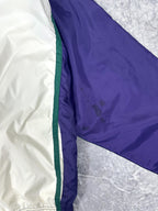 Vintage 90s Adidas Trefoil Embroidered Colour Block Windbreaker Jacket (L)