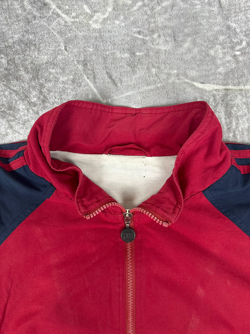 Vintage 90s Adidas Sport Exchange Embroidered Spellout Windbreaker Jacket (XL)
