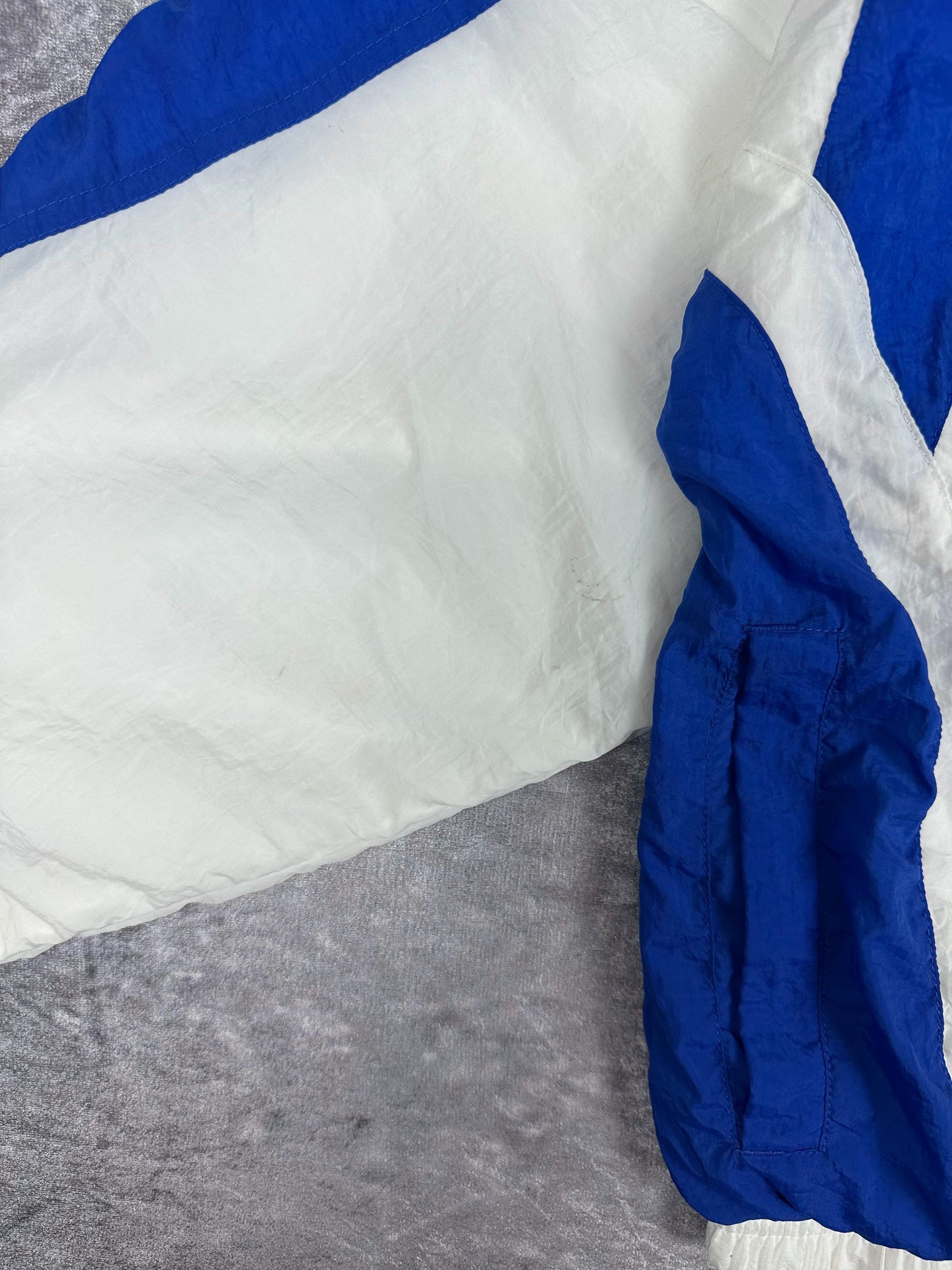 Vintage 90s Reebok Colour Block Embroidered Logo Windbreaker Jacket (XL)