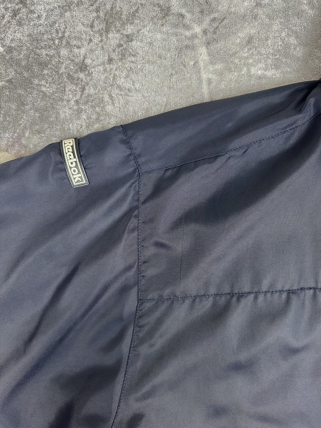 Vintage 90s Reebok Athletic Department Embroidered Trench Parka Heavy Jacket (XL)