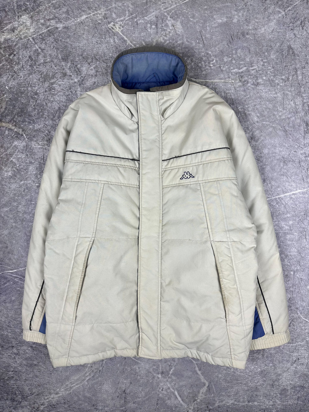Vintage 00s Kappa FW 01-02 Puffer Coat Heavyweight Jacket (XL)