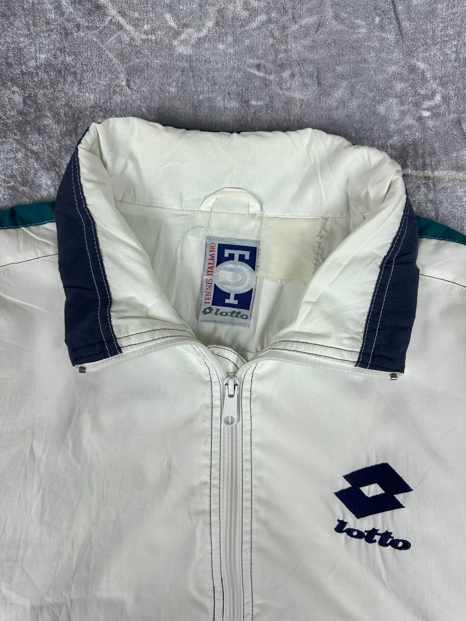 Vintage 90s Lotto Pro Line Tennis Windbreaker Jacket (XL)