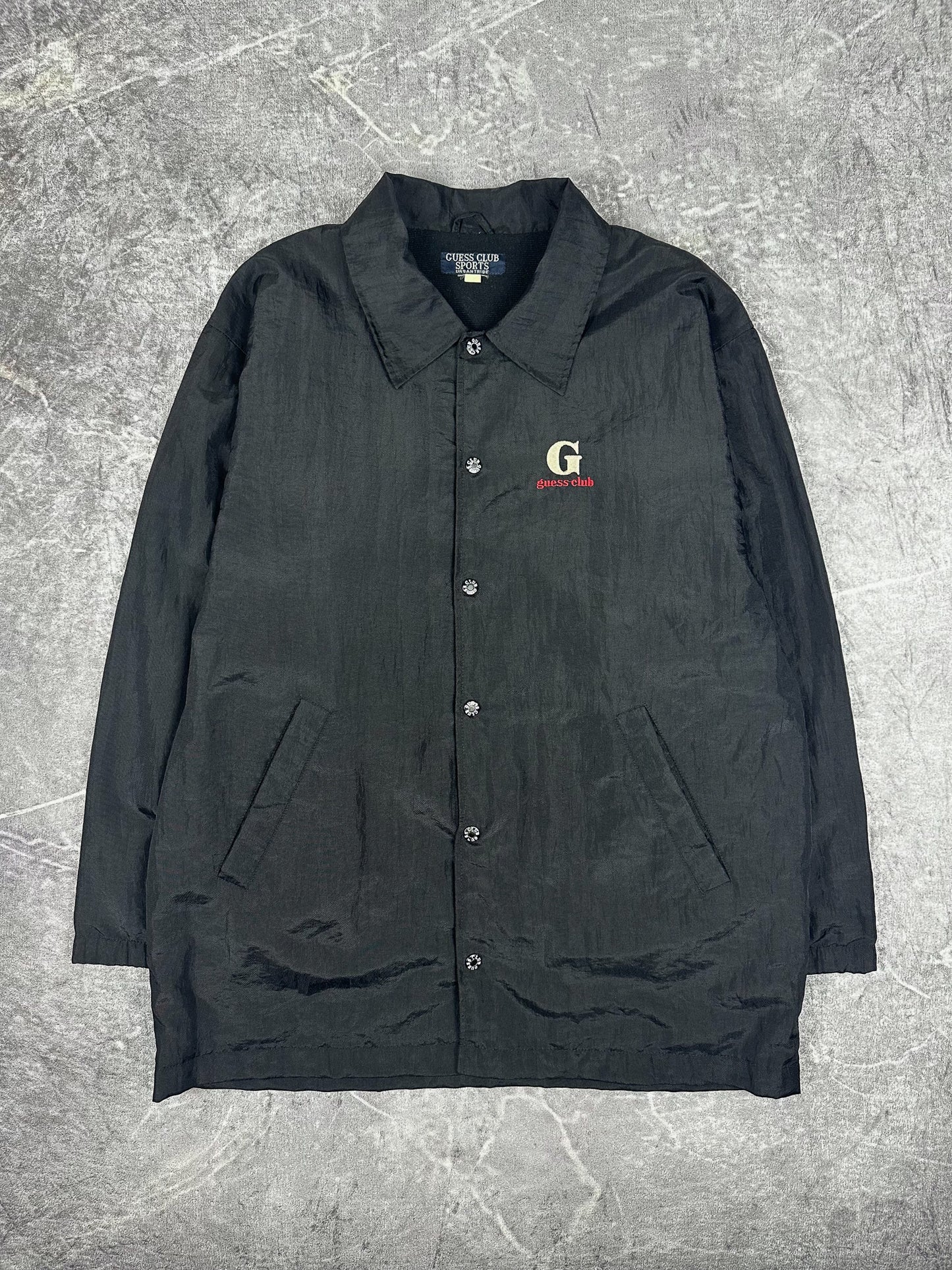 Vintage 90s 'Guess Club' Guess Boot Overshirt Shacket Coaches Jacket (L)