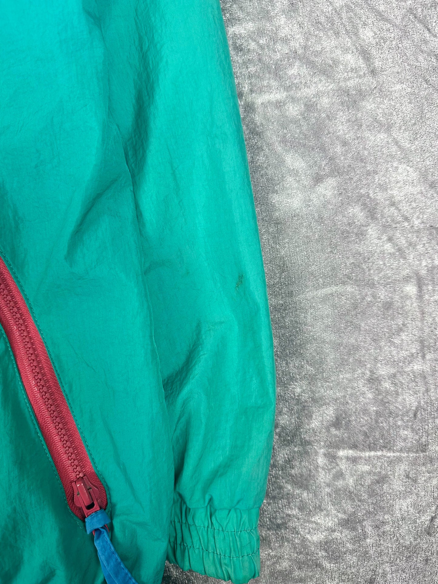 Vintage 90s Lacoste Outer Gear Placket Embroidered Windbreaker Jacket (XL)