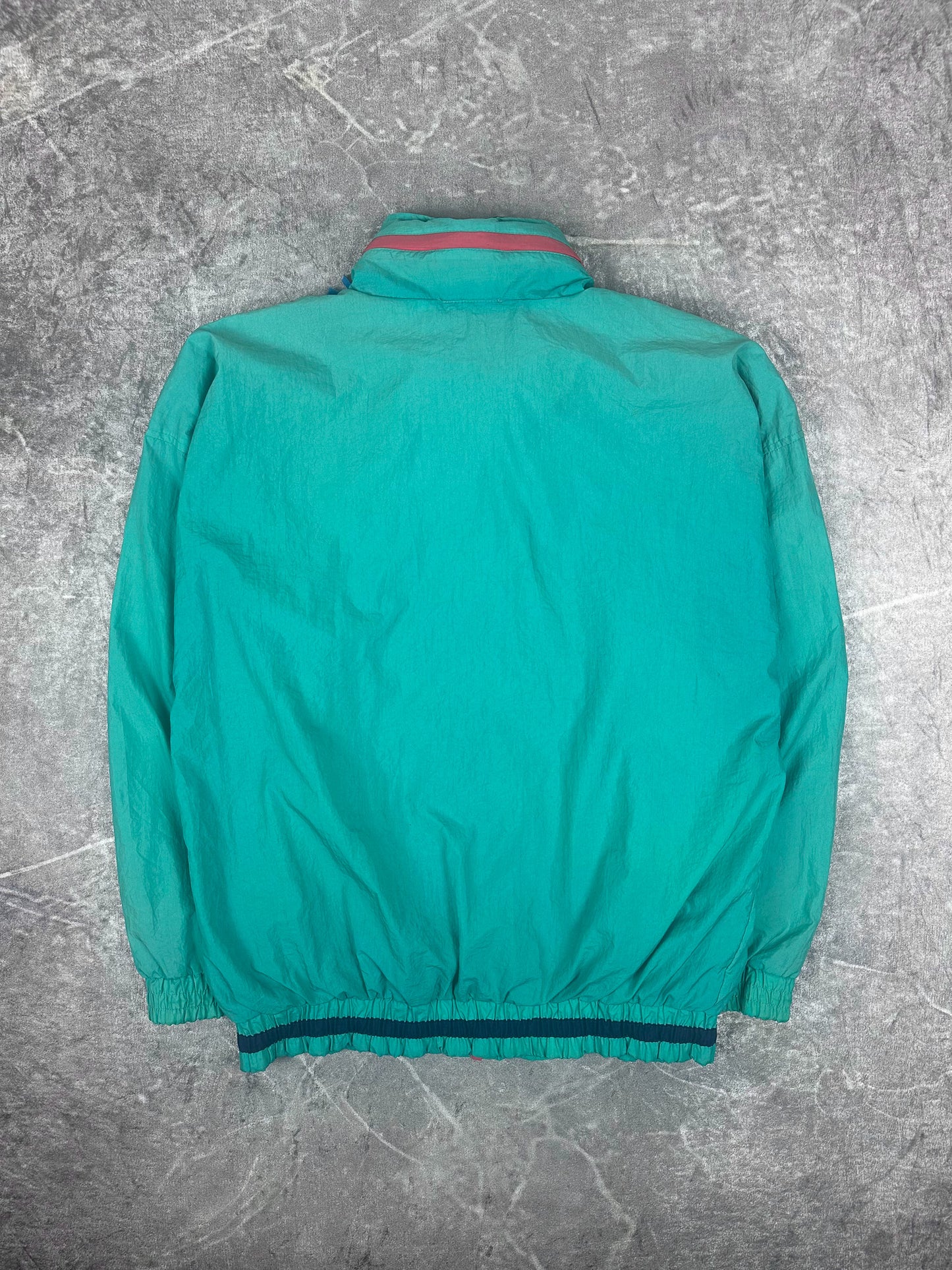 Vintage 90s Lacoste Outer Gear Placket Embroidered Windbreaker Jacket (XL)