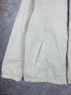 Vintage 00s Nautica Canvas Embroidered Logo Reversible Fleece Jacket (M)