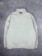 Vintage 00s Nautica Canvas Embroidered Logo Reversible Fleece Jacket (M)