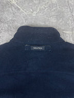 Vintage 00s Nautica Canvas Embroidered Logo Reversible Fleece Jacket (M)