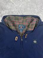 Vintage 90s Chaps Ralph Lauren Embroidered Spellout Hooded Parka Jacket (L)