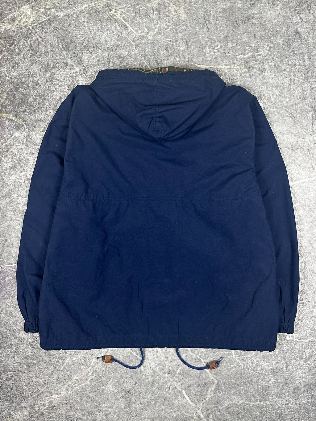 Vintage 90s Chaps Ralph Lauren Embroidered Spellout Hooded Parka Jacket (L)