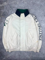 Vintage 90s Nautica Challenge J-Class Embroidered Spellout Sailing Jacket (2XL)