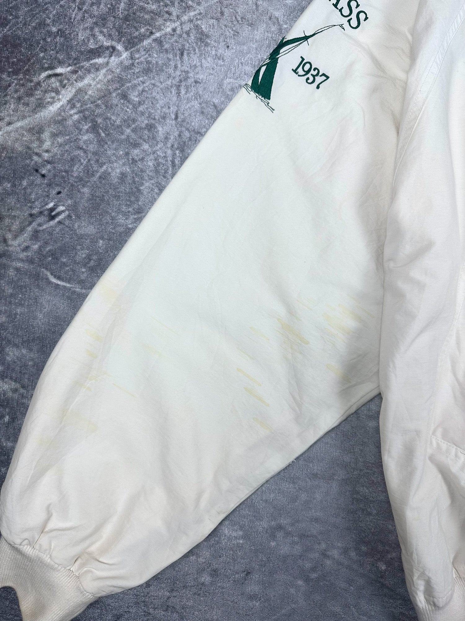 Vintage 90s Nautica Challenge J-Class Embroidered Spellout Sailing Jacket (2XL)