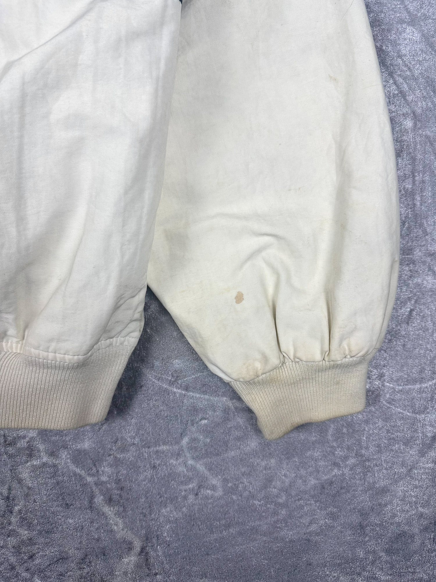 Vintage 90s Nautica Challenge J-Class Wrap Around Striped Sailing Jacket (L)