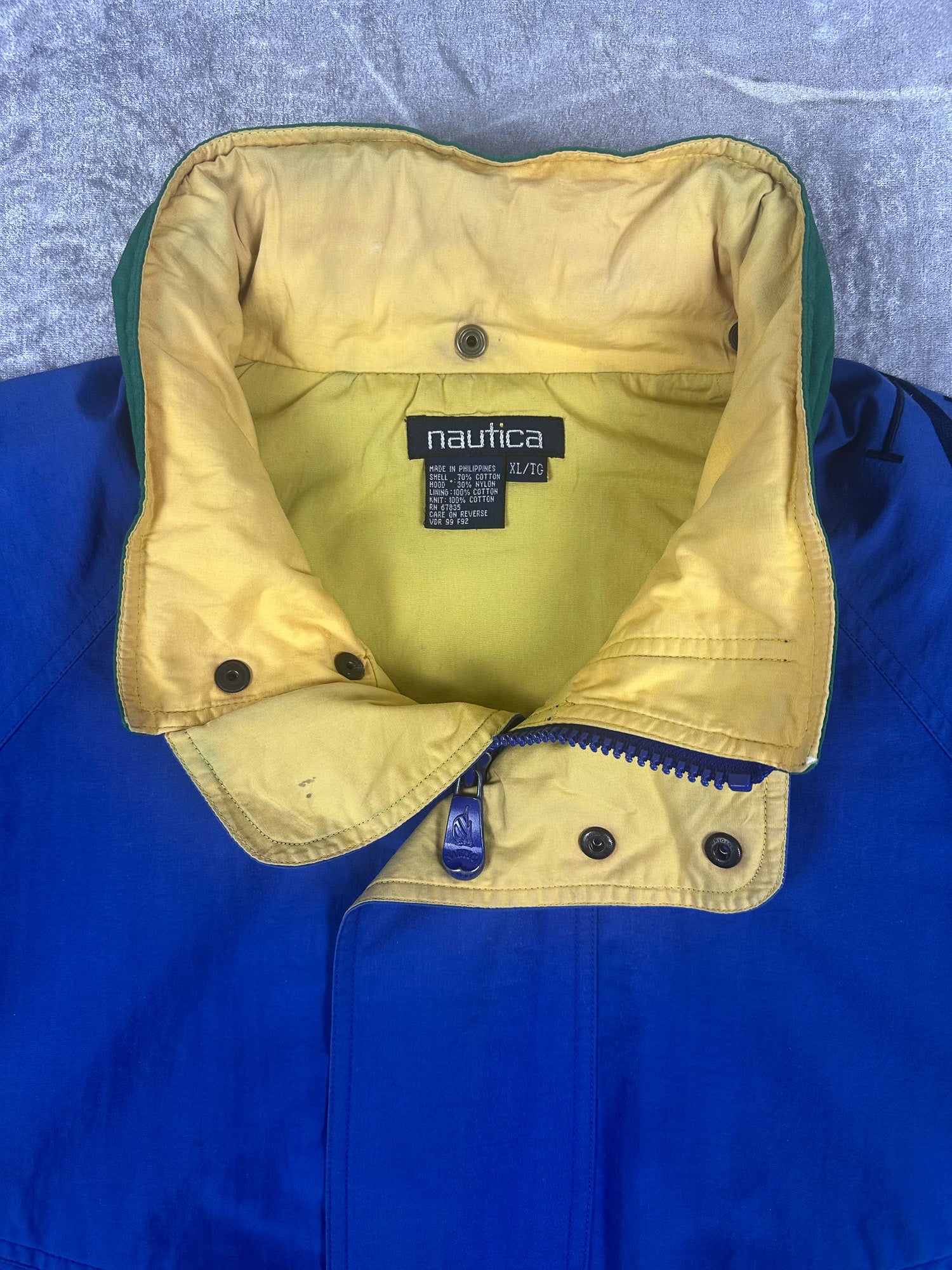 Vintage 90s Nautica Challenge J-Class Embroidered Sailing Jacket (XL)