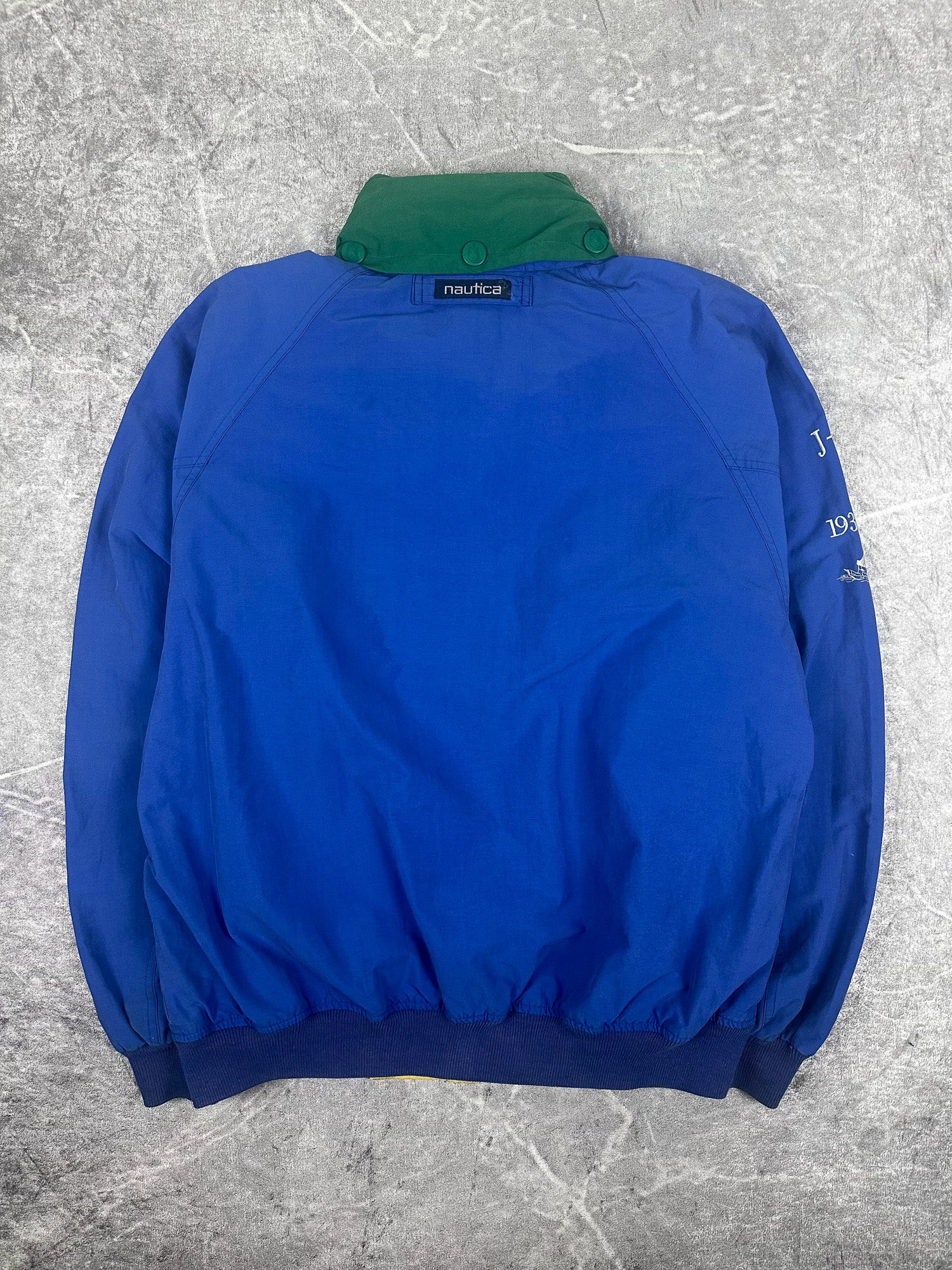 Vintage 90s Nautica Challenge J-Class Embroidered Sailing Jacket (XL)