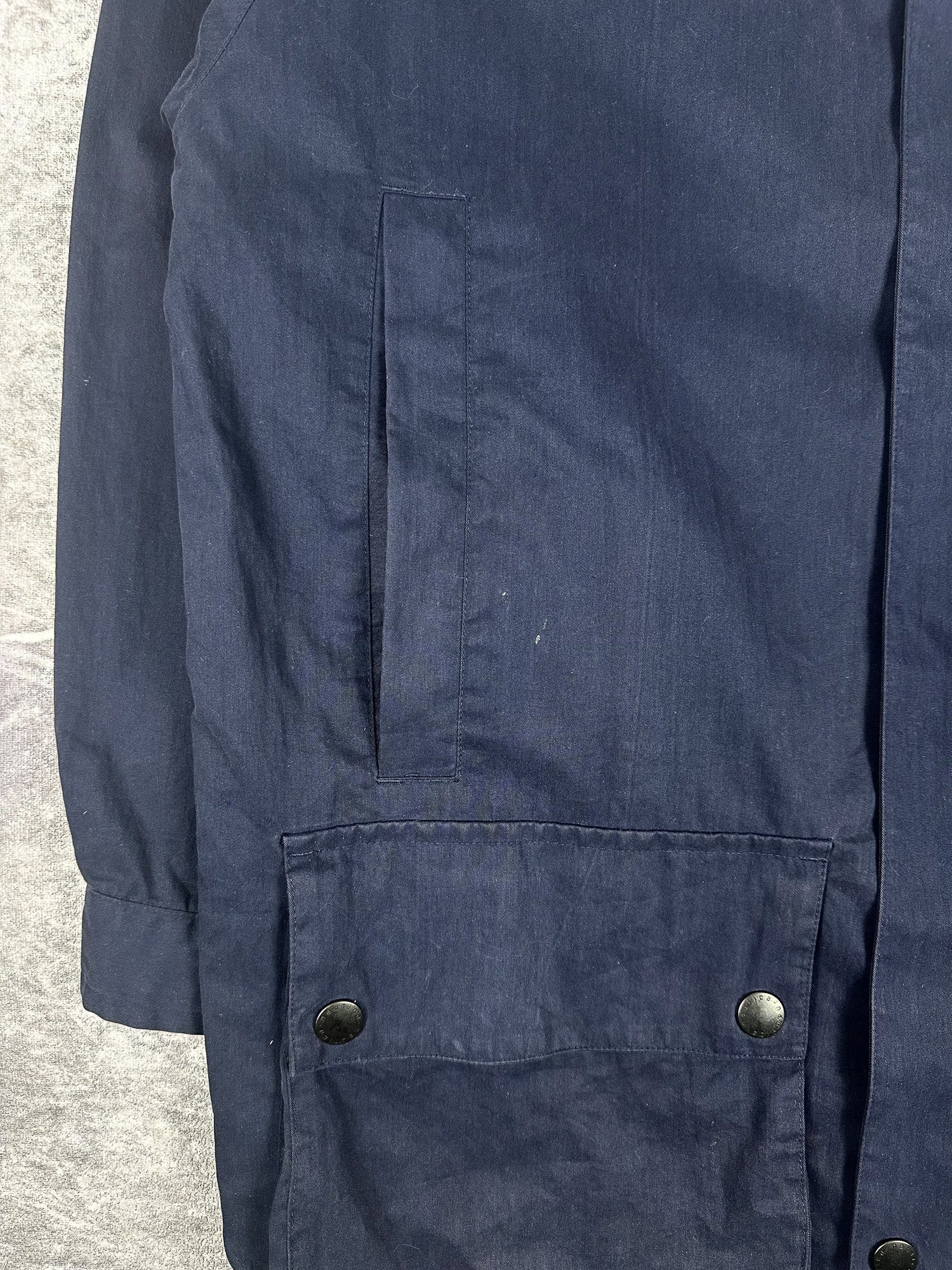 Vintage 90s Nautica Plaid Lined Heavyweight Trench Parka Jacket (XL)