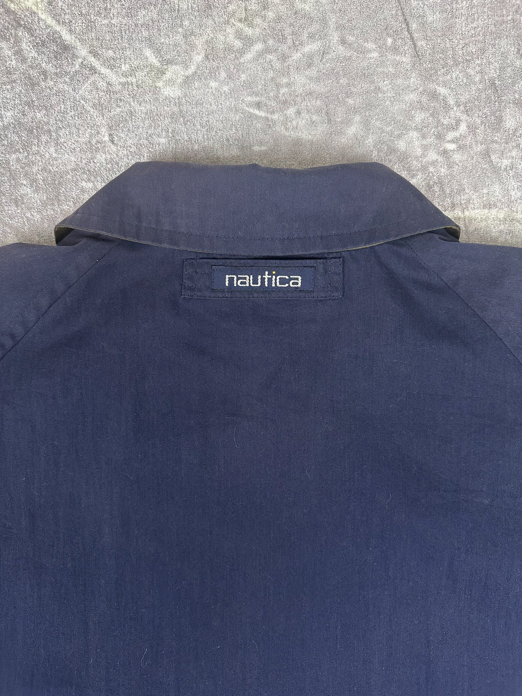 Vintage 90s Nautica Plaid Lined Heavyweight Trench Parka Jacket (XL)