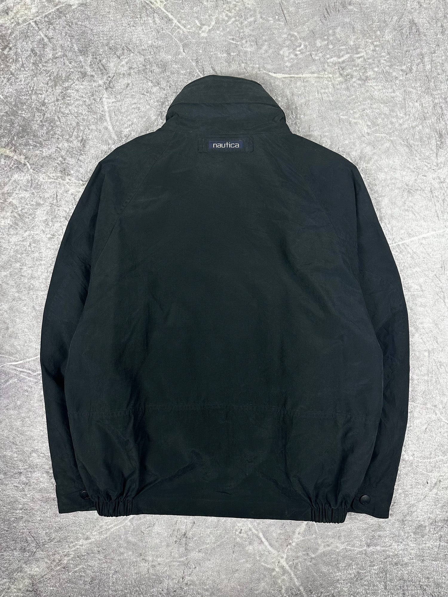 Vintage 90s Nautica Reversible Plaid Sailing Windbreaker Jacket (L)