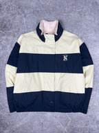 Vintage 90s Nautica Sporting Club Embroidered Logo Reversible Sailing Jacket (L)