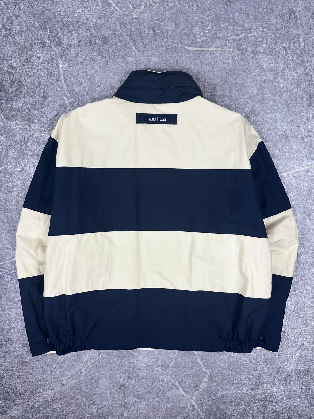Vintage 90s Nautica Sporting Club Embroidered Logo Reversible Sailing Jacket (L)