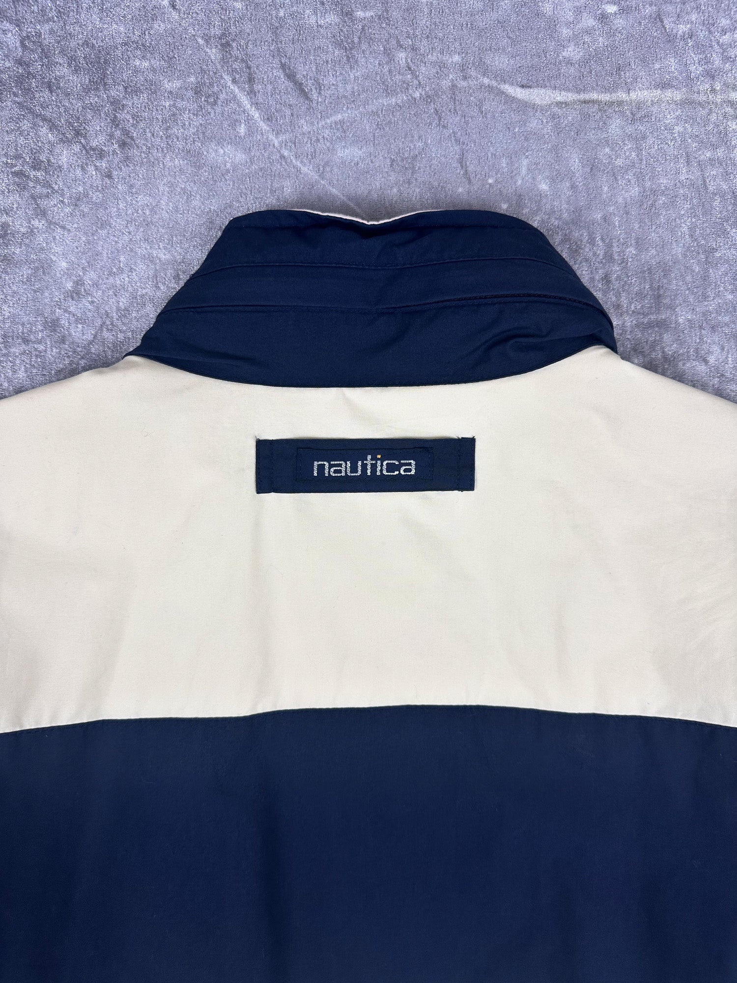 Vintage 90s Nautica Sporting Club Embroidered Logo Reversible Sailing Jacket (L)