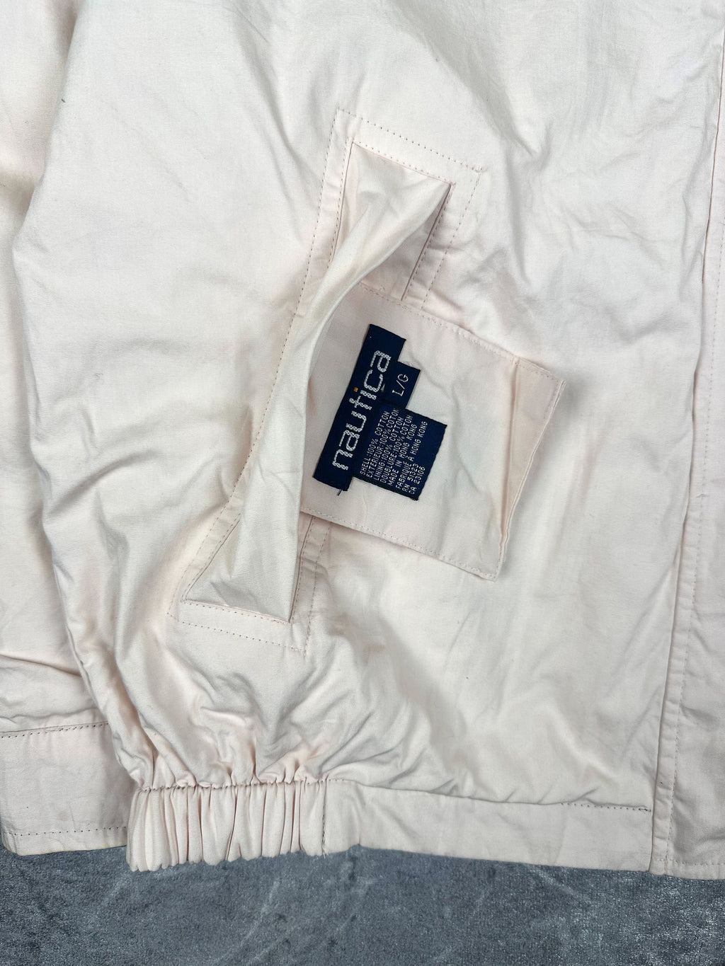 Vintage 90s Nautica Sporting Club Embroidered Logo Reversible Sailing Jacket (L)