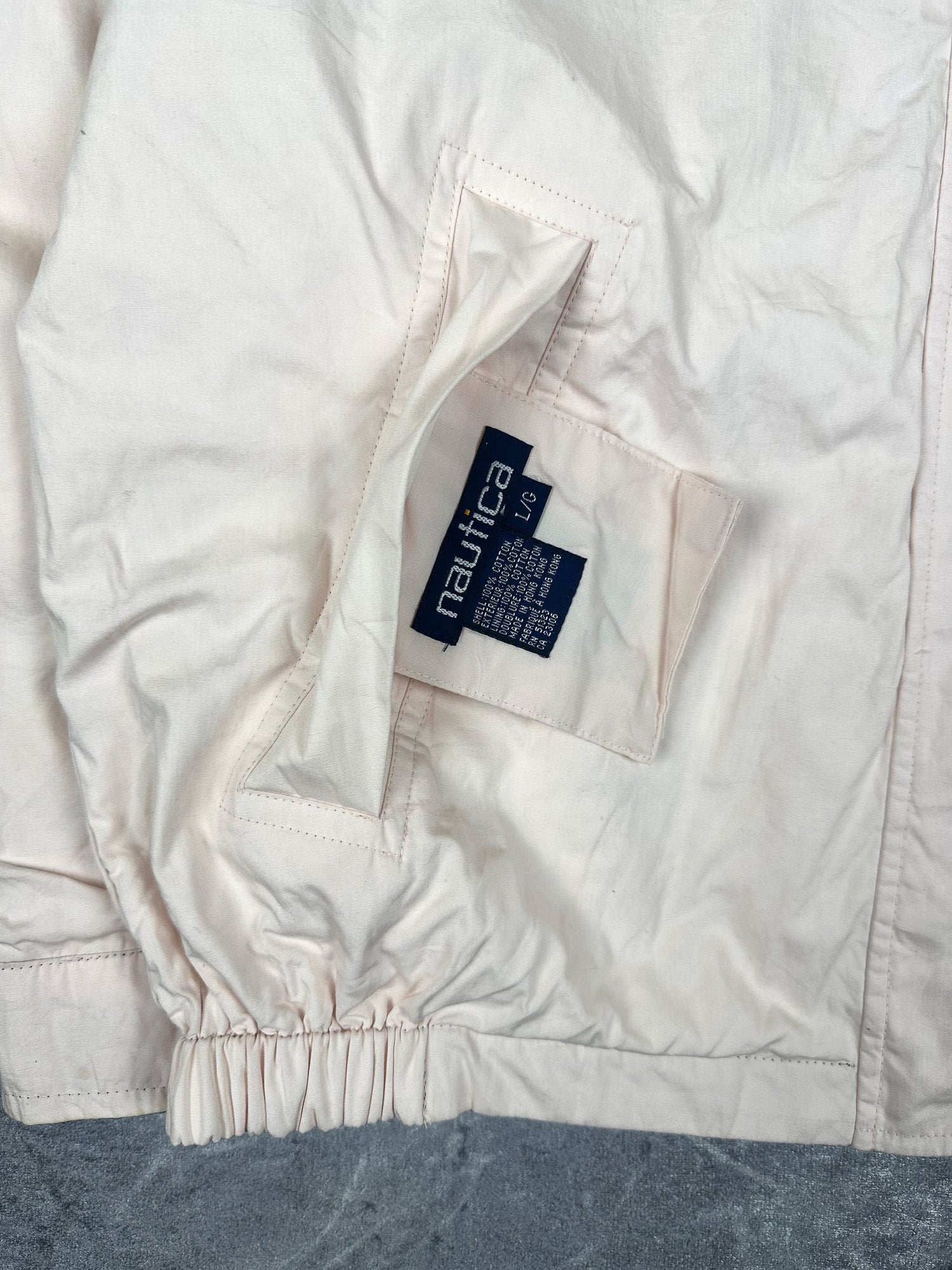 Vintage 90s Nautica Sporting Club Embroidered Logo Reversible Sailing Jacket (L)