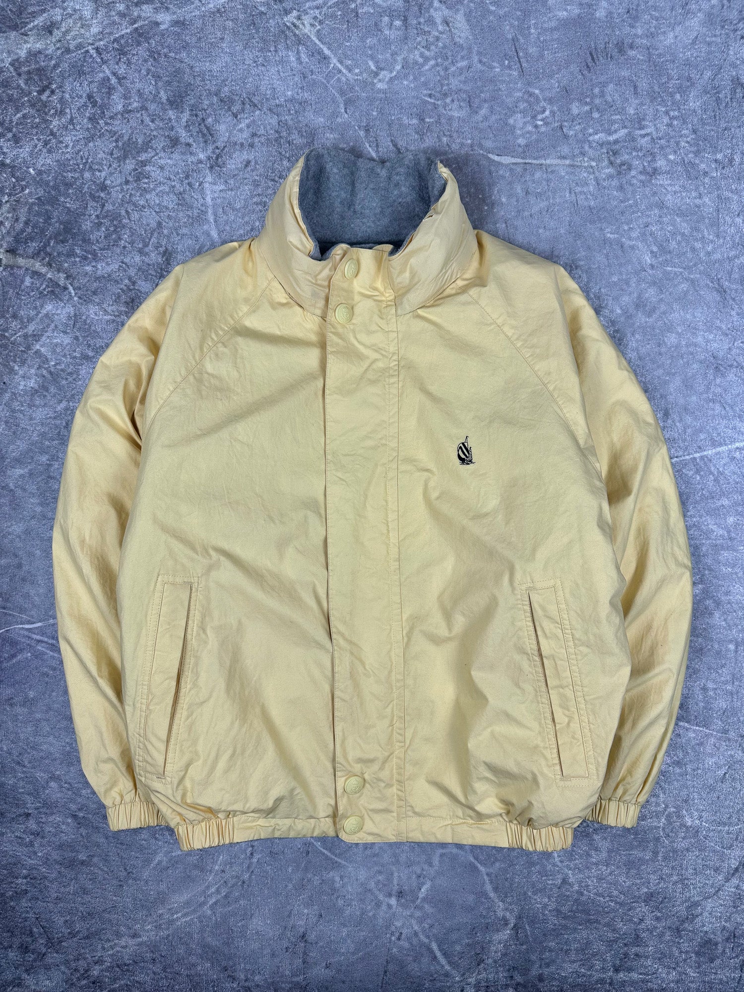 Vintage 90s Nautica Reversible Fleece Embroidered Small Logo Sailing Windbreaker Jacket (M)