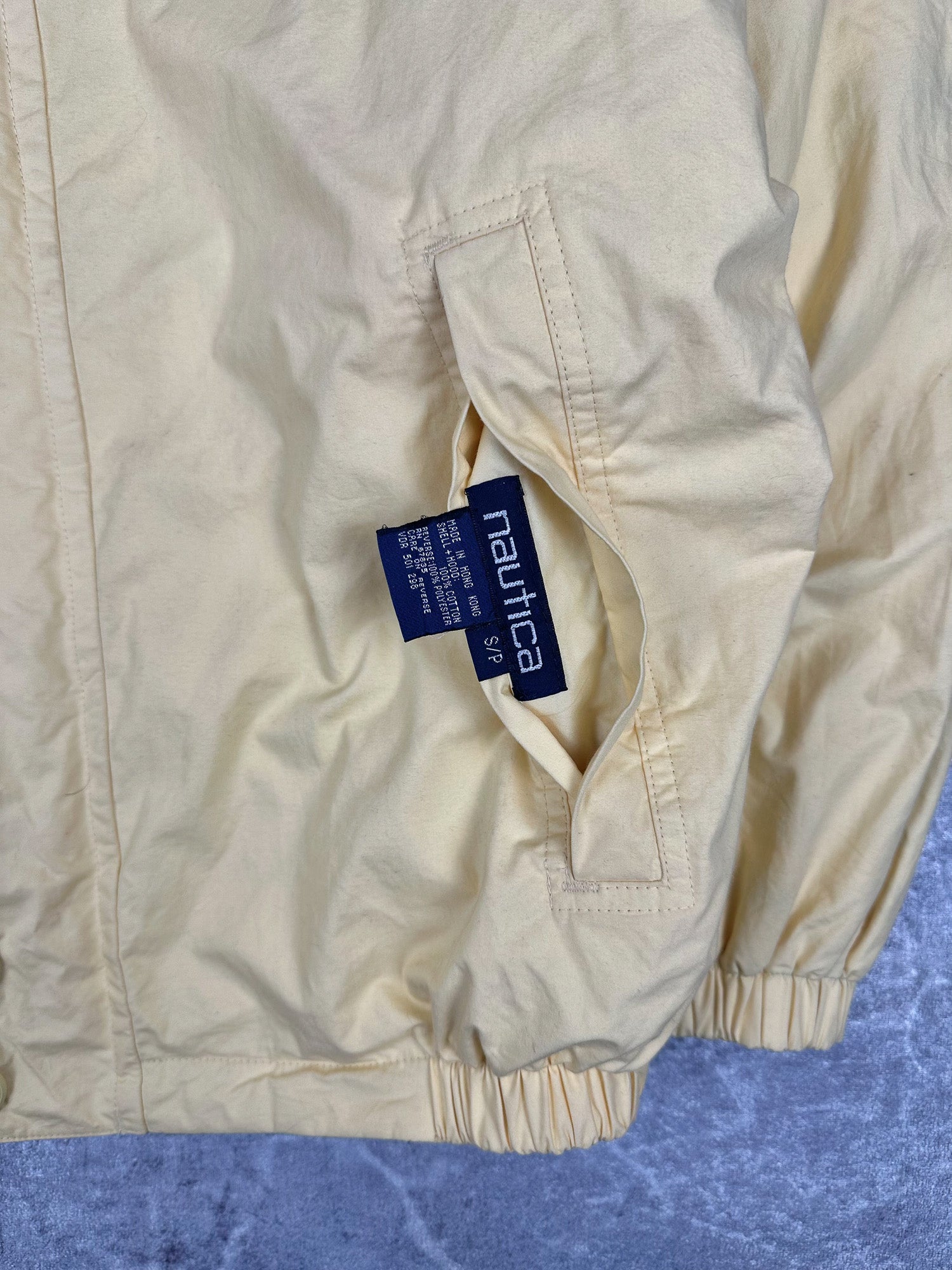 Vintage 90s Nautica Reversible Fleece Embroidered Small Logo Sailing Windbreaker Jacket (M)