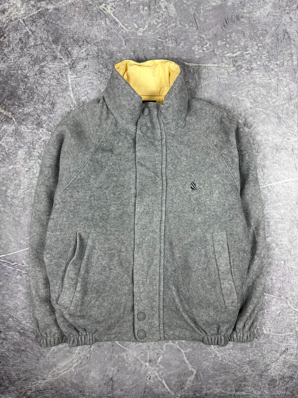 Vintage 90s Nautica Reversible Fleece Embroidered Small Logo Sailing Windbreaker Jacket (M)