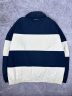 Vintage 90s Nautica Embroidered Spellout Reversible Sailing Windbreaker Jacket (2XL)
