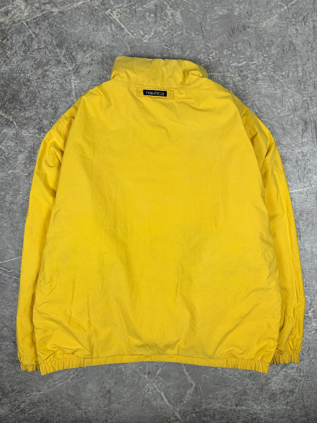 Vintage 90s Nautica Embroidered Spellout Reversible Sailing Windbreaker Jacket (2XL)