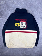 Vintage 90s Nautica Performance Embroidered Reversible Windbreaker Jacket (L)