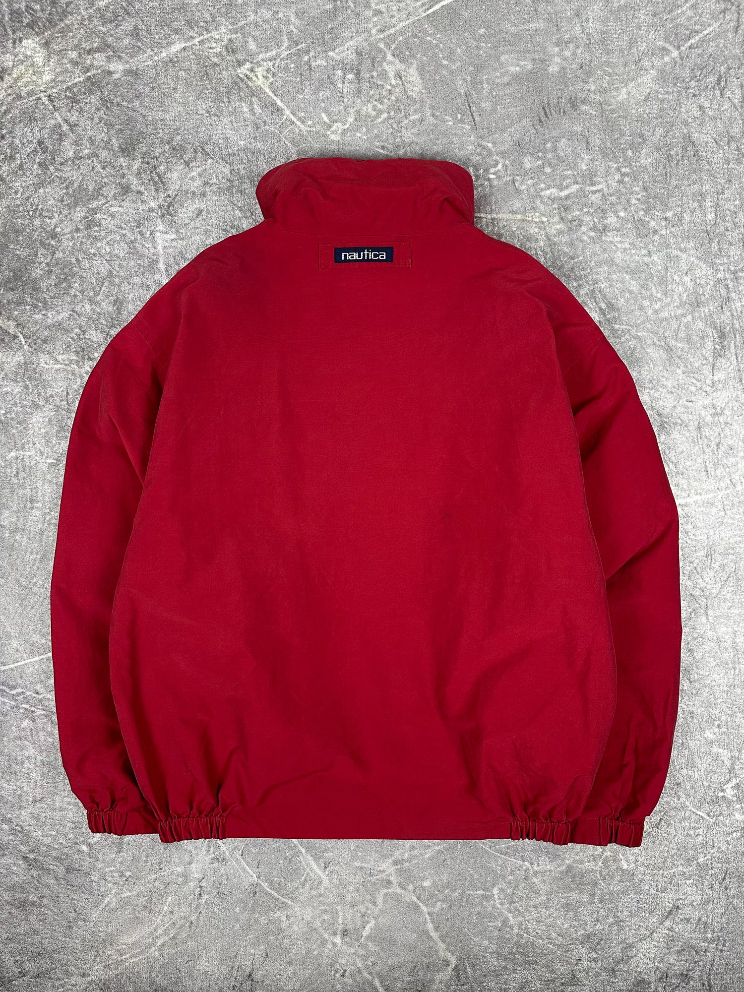 Vintage 90s Nautica Navigation Embroidered Reversible Sailing Windbreaker Jacket (M)