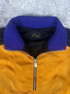 Vintage 90s Asics Athletic Active Wear Japanese Quarter Zip Windbreaker Jacket (L)