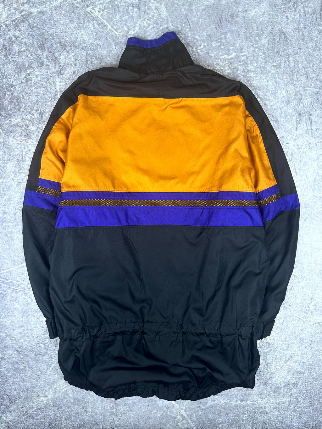 Vintage 90s Asics Athletic Active Wear Japanese Quarter Zip Windbreaker Jacket (L)