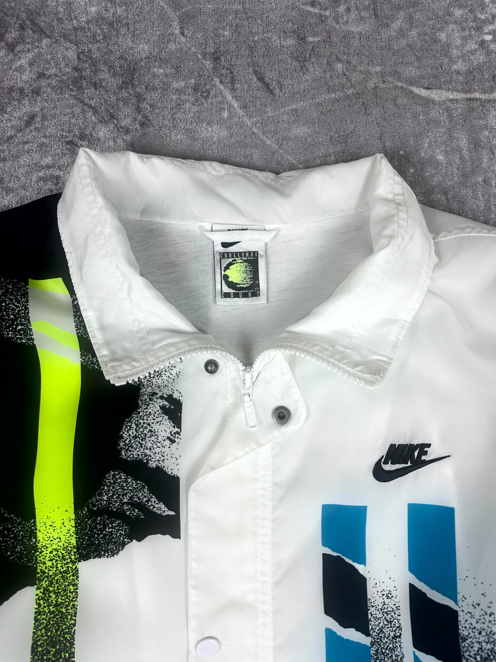 Preloved 2020 Nike Challenge Court Collection Andre Agassi Multicoloured Embroidered Track Jacket (L)