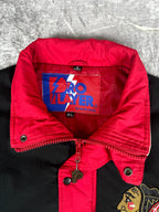 Vintage 90s Pro Player Chicago Blackhawks NHL Embroidered Spellout Puffer Jacket (XL)
