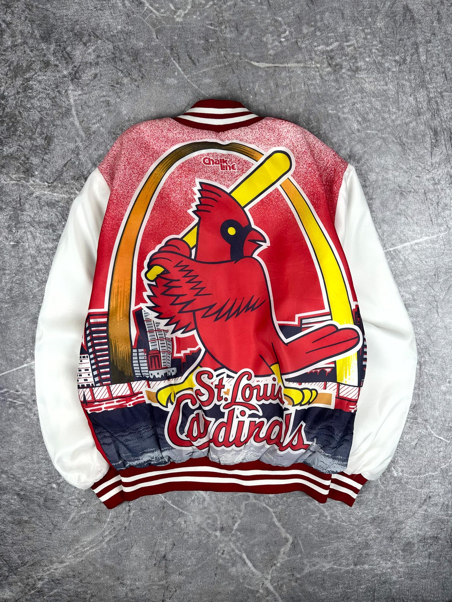Vintage 80s Chalk Line St. Louis Cardinals Fanimation MLB Varsity Jacket (M)