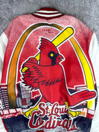 Vintage 80s Chalk Line St. Louis Cardinals Fanimation MLB Varsity Jacket (M)