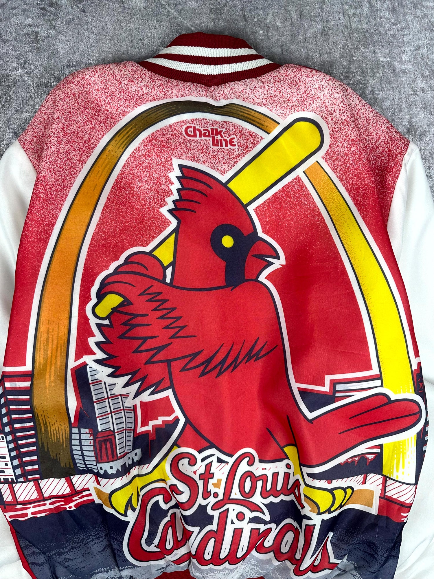 Vintage 80s Chalk Line St. Louis Cardinals Fanimation MLB Varsity Jacket (M)