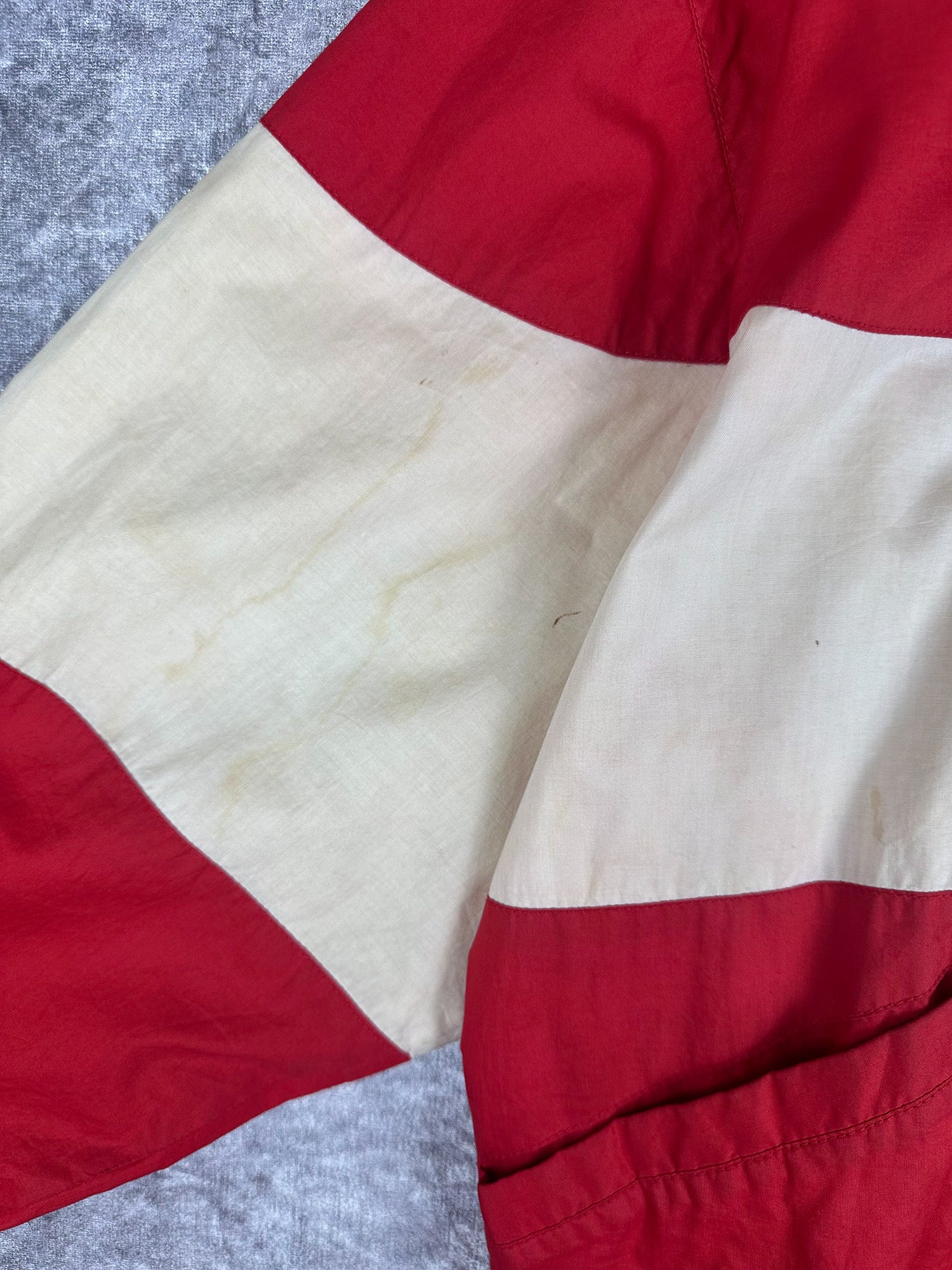 Vintage 90s Tommy Hilfiger Horizontal Stripe Embroidered Crest Bomber Jacket (M)