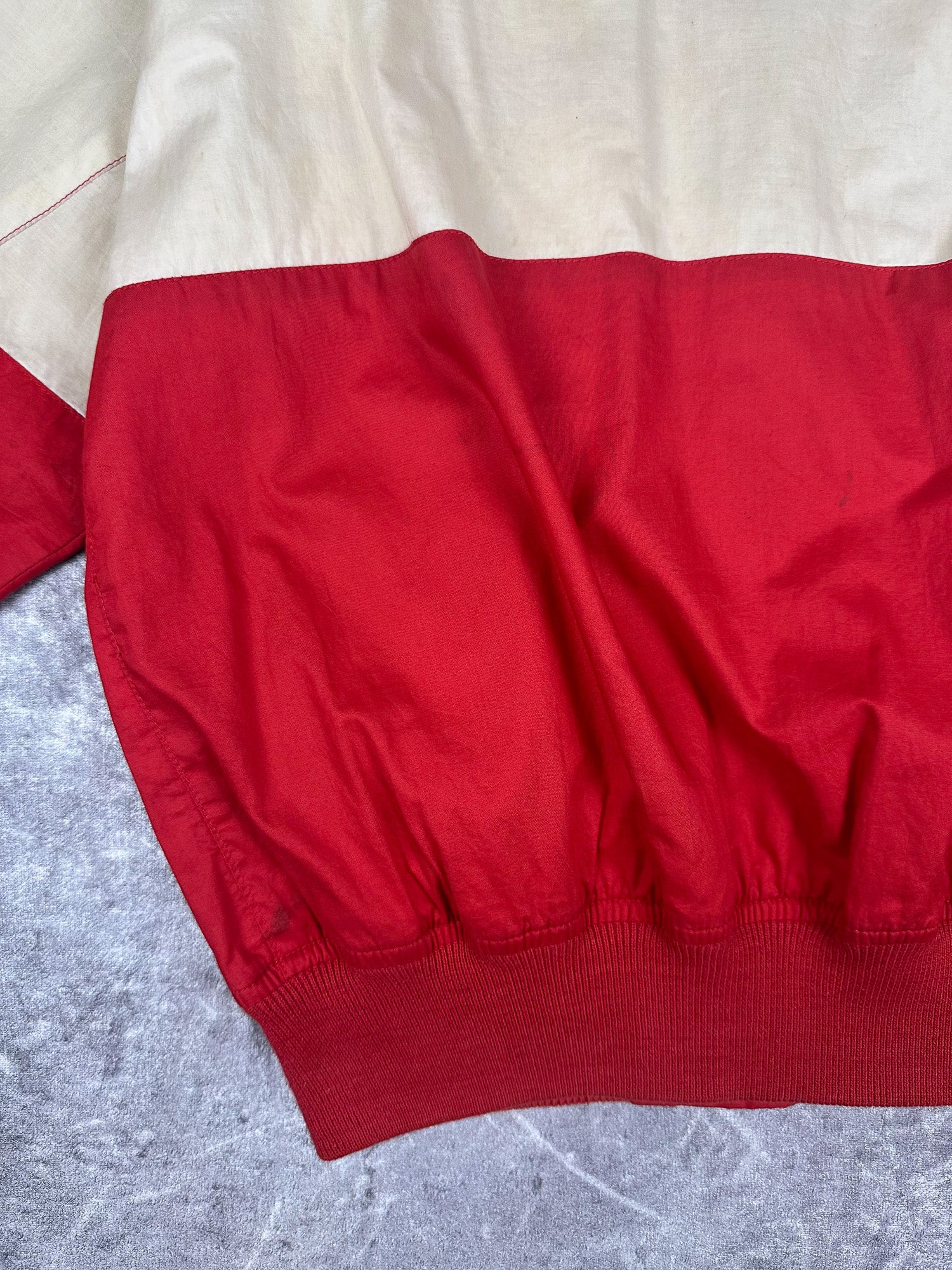 Vintage 90s Tommy Hilfiger Horizontal Stripe Embroidered Crest Bomber Jacket (M)