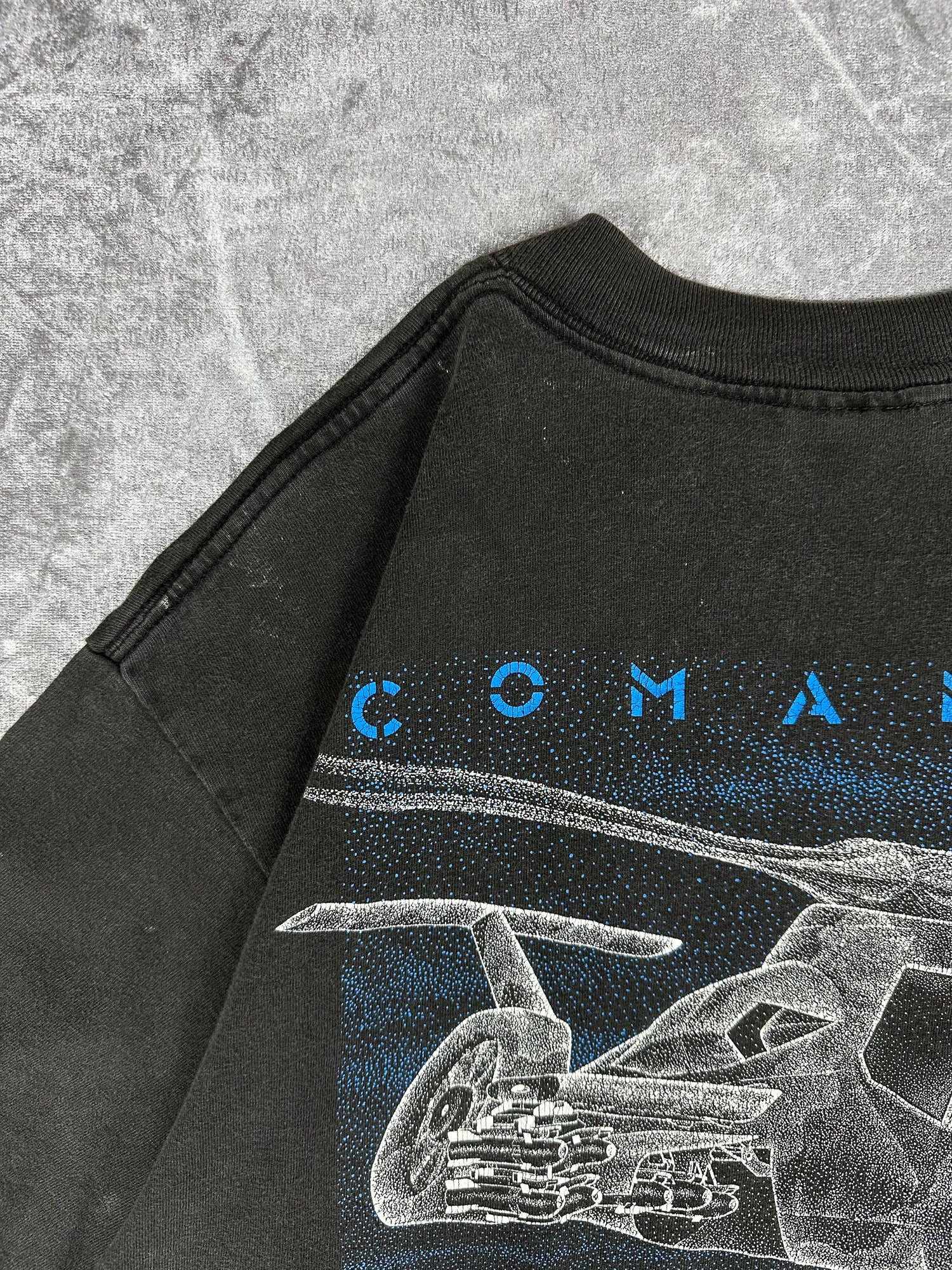 Vintage 1991 Blackbird Comanche RAH-66 Military Helicopter T-Shirt (L)