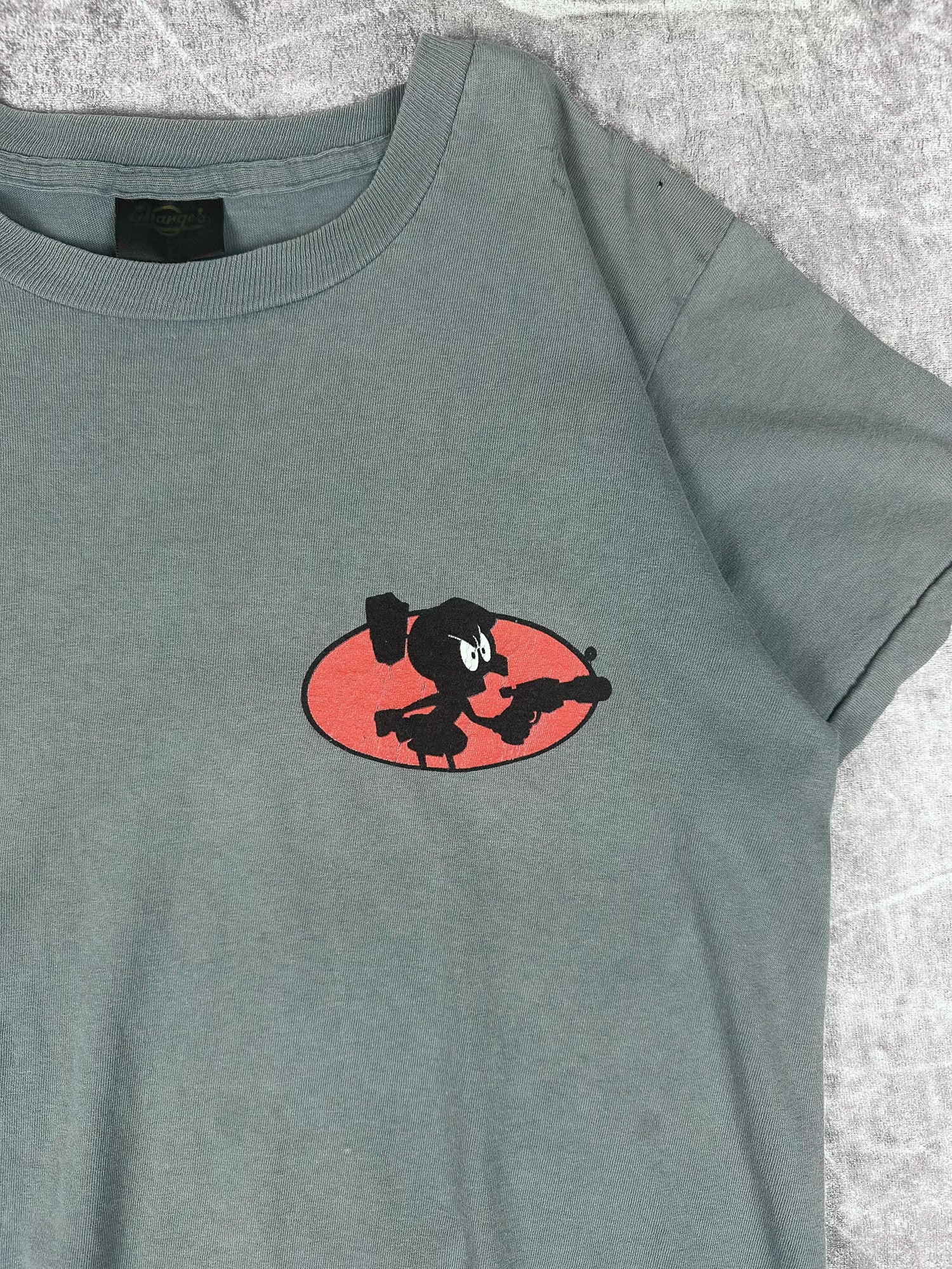 Vintage 90s 1995 Warner Brothers Changes Looney Tunes Marvin the Martian 3D Break Through T-Shirt (S)