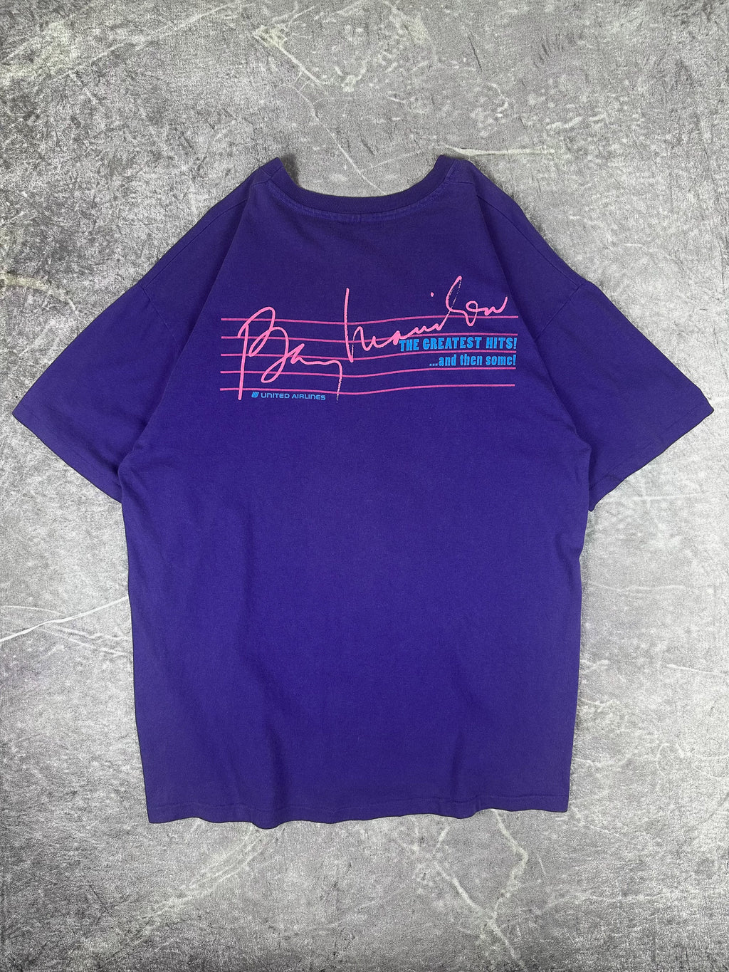 Vintage 90s 1993 Barry Manilow Greatest Hits Tour T-Shirt (XL)