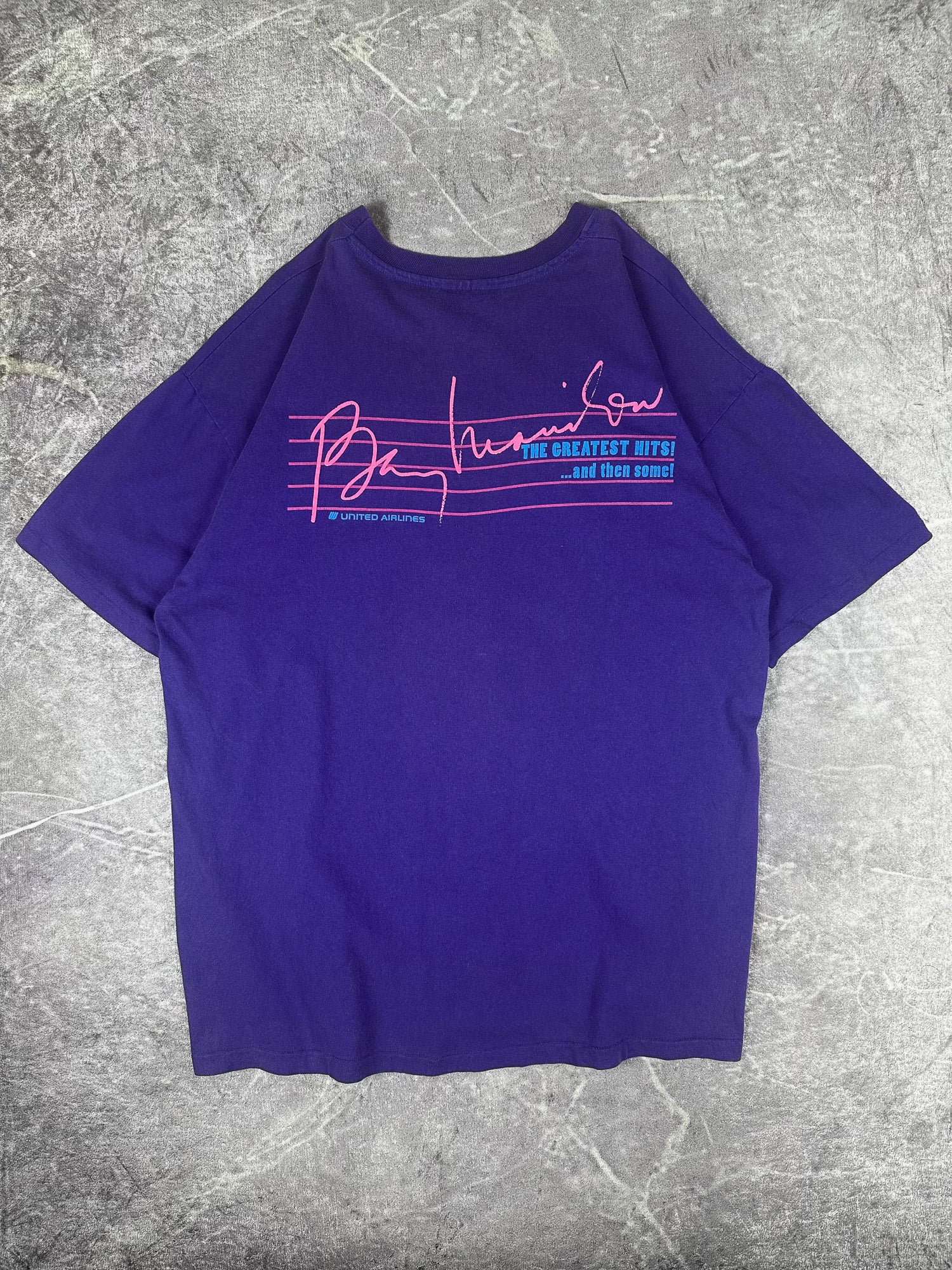 Vintage 90s 1993 Barry Manilow Greatest Hits Tour T-Shirt (XL)